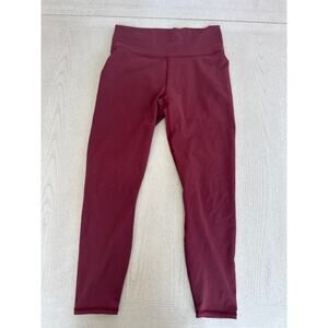 Fabletics Powerhold Maroon Red Leggings Athleisure